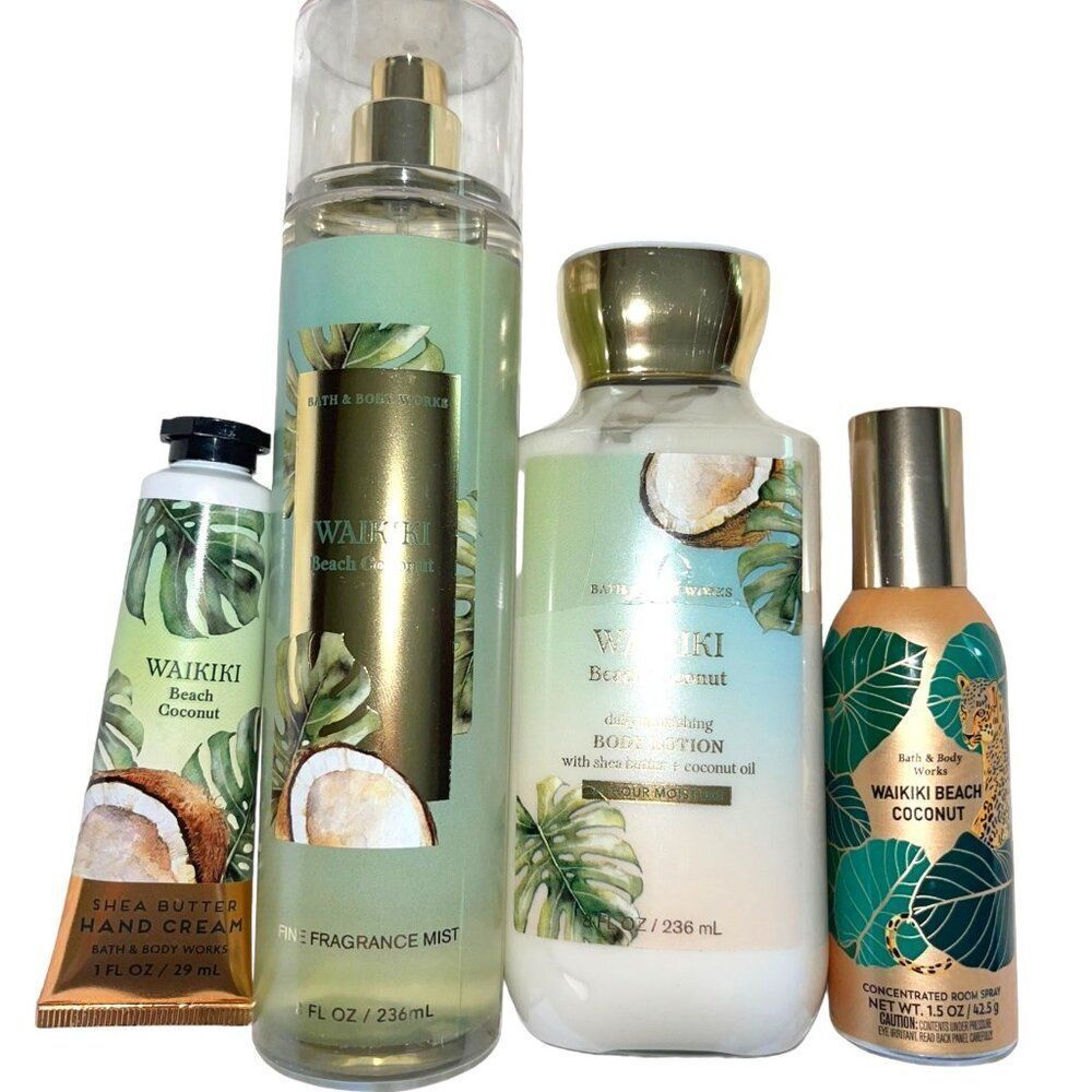 Waikiki Beach Bath & Body Works 5 Piece Set NEW
